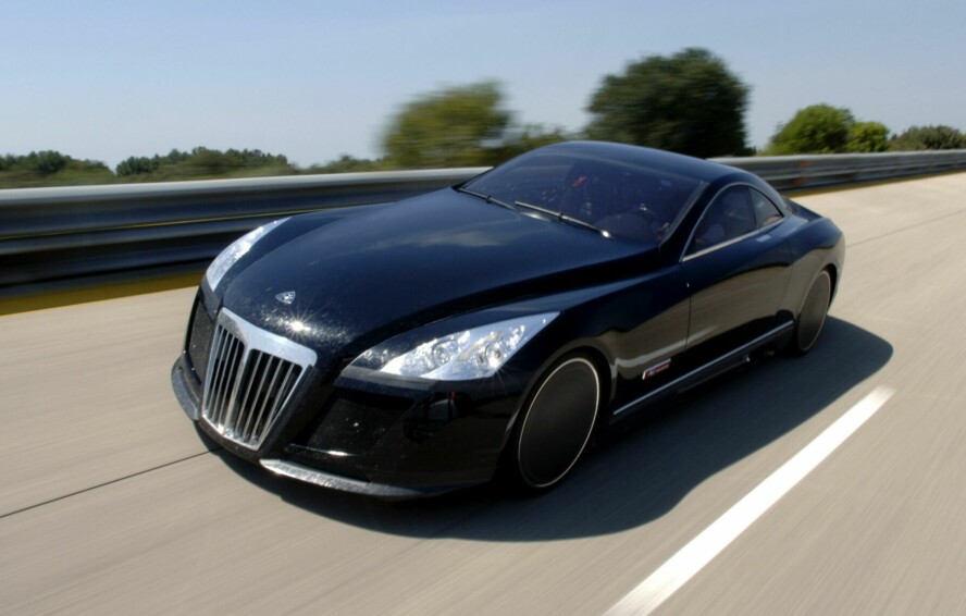 EKSTREM: Konseptbilen Maybach Exelero på Nardo-banen.