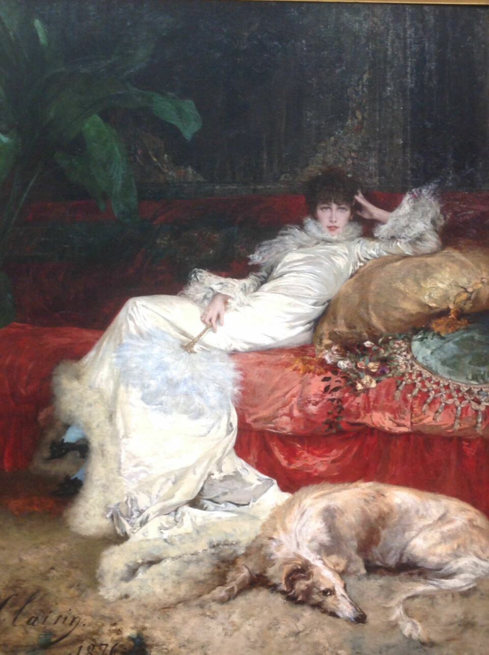 AVSLAPPET: Maleri av Sarah Bernhardt fra 1876, malt av den franske kunstneren George Clairin. Han var en av Sarahs nære venner i mer enn 50 år.