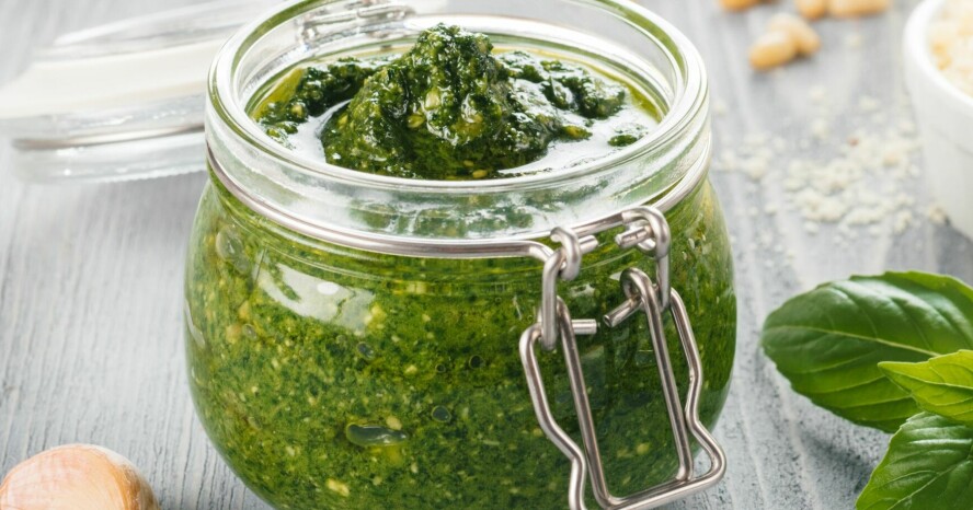 PESTO: Denne kan du kjøpe ferdig i butikken.