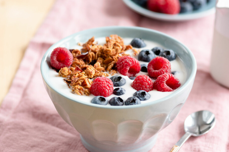 YOGHURT: En skål med yoghurt til frokost kan være den beste starten på dagen