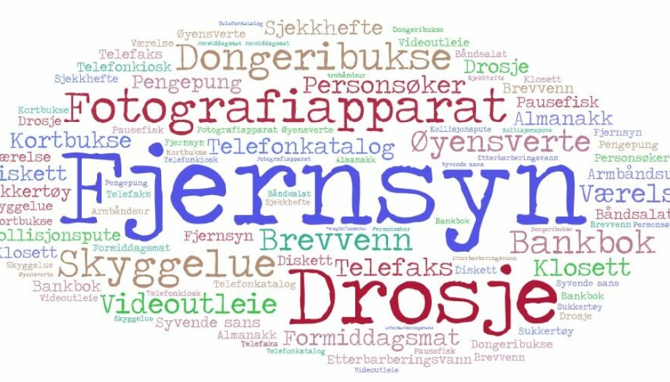 ORDSALAT: Bruker du noen av disse ordene fortsatt? Mange av dem vil kanskje være helt glemt om noen år.