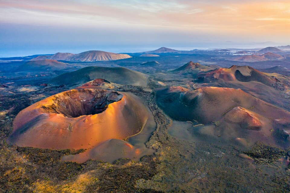 SPESIELL NATUR: Timanfaya nasjonalpark er som en reise til en annen planet.