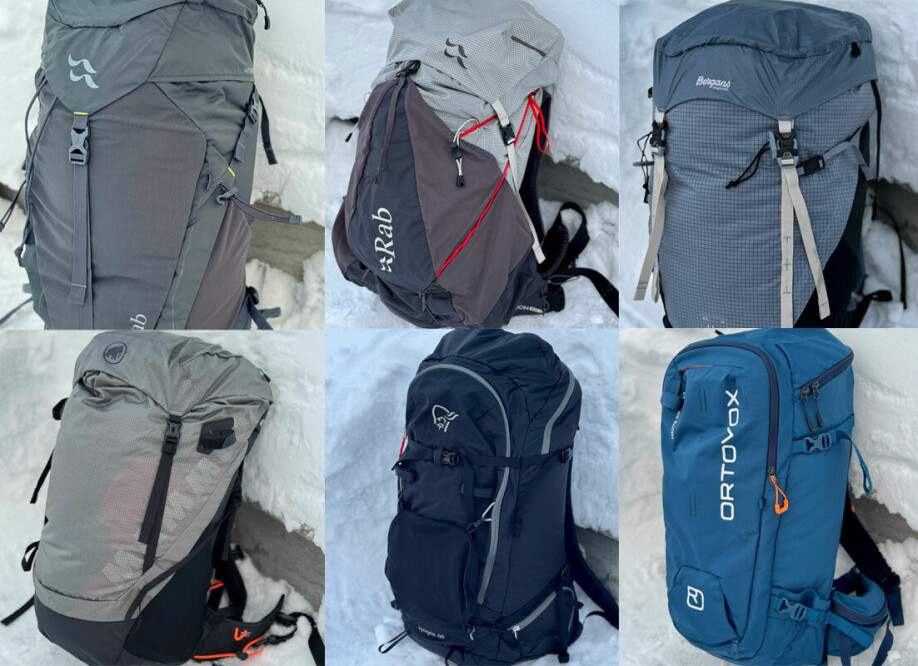 GODE VALG: Disse seks er blant tursekkene som kom best ut i vår test av tursekker.