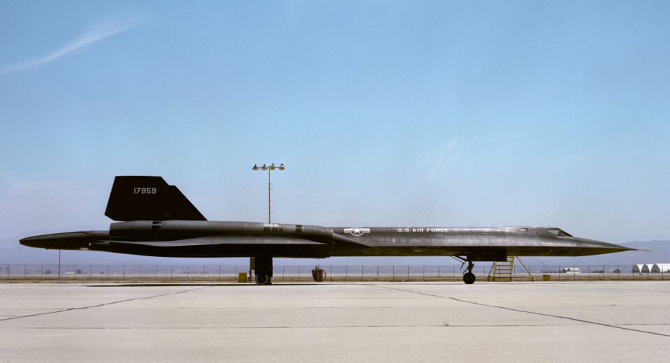 REKORDFLY: Lockheed SR-71, her som Big Tail.