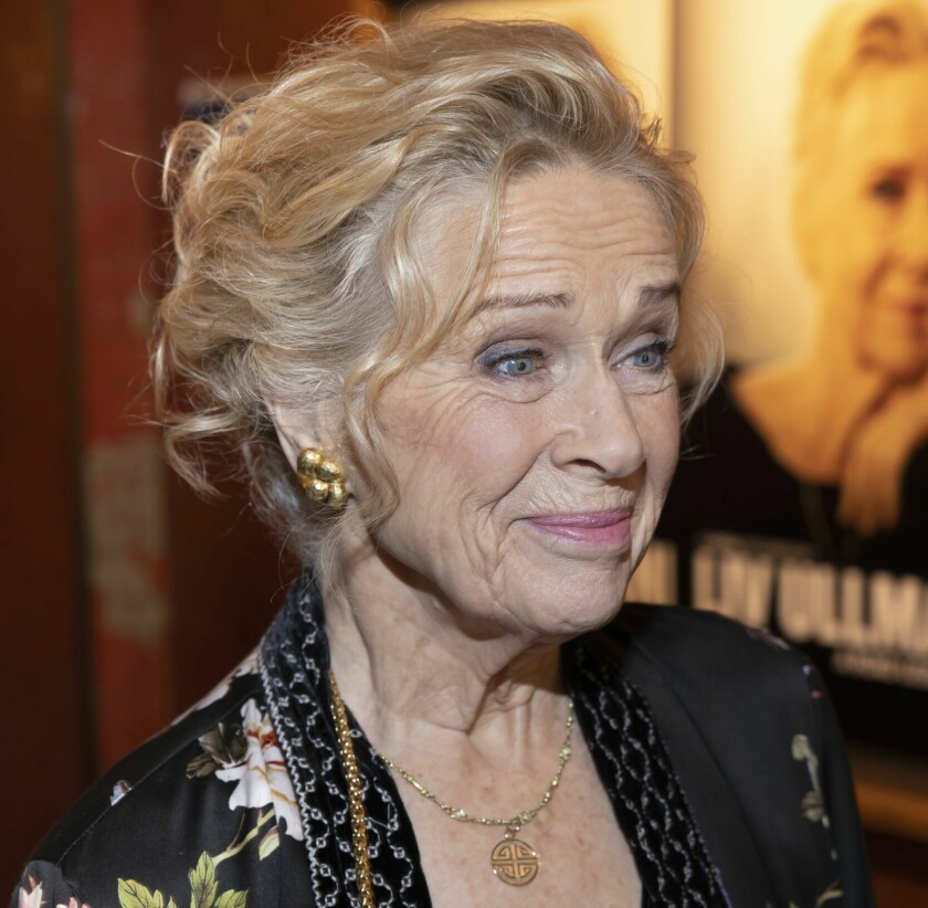 STOLT AV KONGEPARET: – Jeg elsker Anders! Jeg likte ham første gang han spilte kong Olav i «Kongens nei», og jeg er sikker på at jeg kommer til å like ham nå også, sier Liv Ullmann før premieren på «Harald og Sonja».