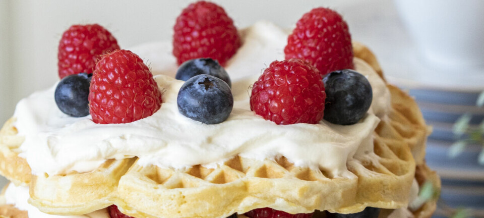 Vaffelkake: Denne kan ta pusten fra gjestene