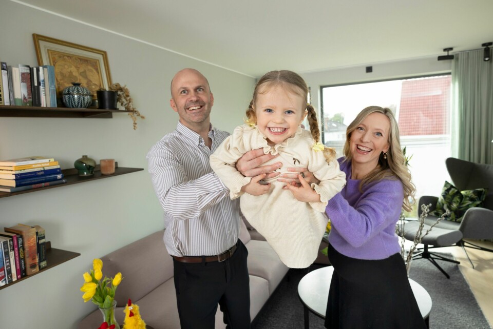 GLEDE: Snart blir hun storesøster, men enn så lenge nyter Fey Caspara å være familiens midtpunkt.