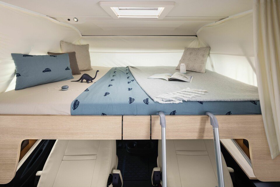 OVER COCKPIT: Fint sengealternativ om flere er med på tur.