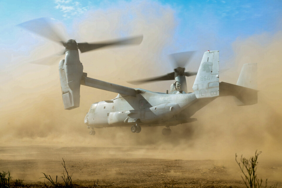 ALLSIDIG MASKIN: Tiltrotormaskinen CV-22 Osprey har farten, rekkevidden og høydepotensialet til et fly, og allsidigheten, manøvrerbarheten og bekvemmeligheten til et helikopter.