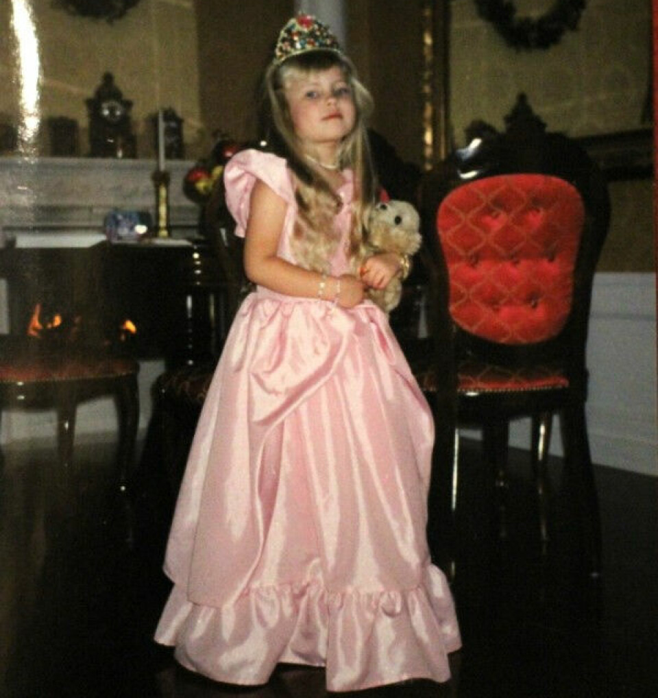 EN LITEN PRINSESSE: Allerede som liten viste hun å ha «ben i nesen».