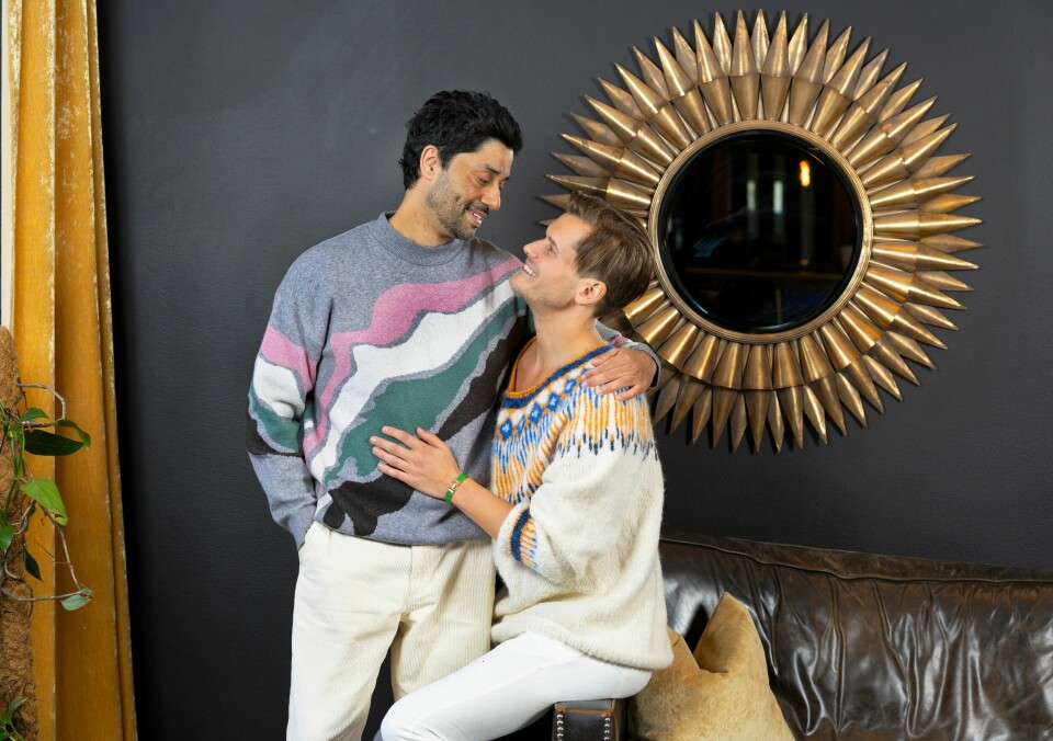 KREATIVT PAR: – Vi har det veldig gøy sammen, og det sier vi ofte til hverandre. «Fy søren, jeg er så takknemlig for at vi har det så gøy sammen og koser oss», sier Noman.