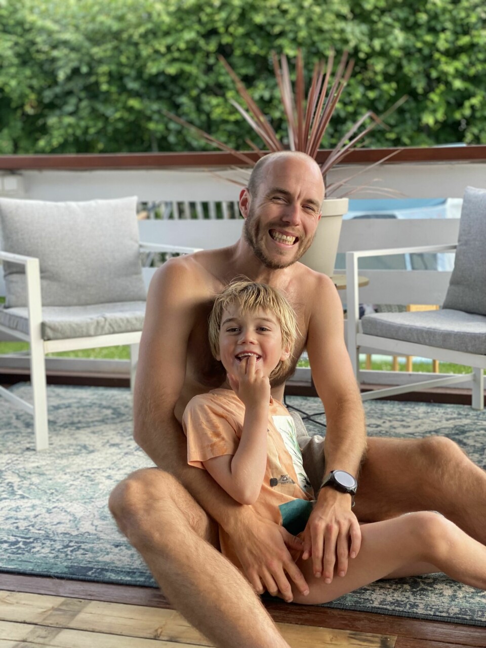 ET SPESIELT BÅND: Bonuspappa Marius er et av favorittmenneskene til Jonathan.