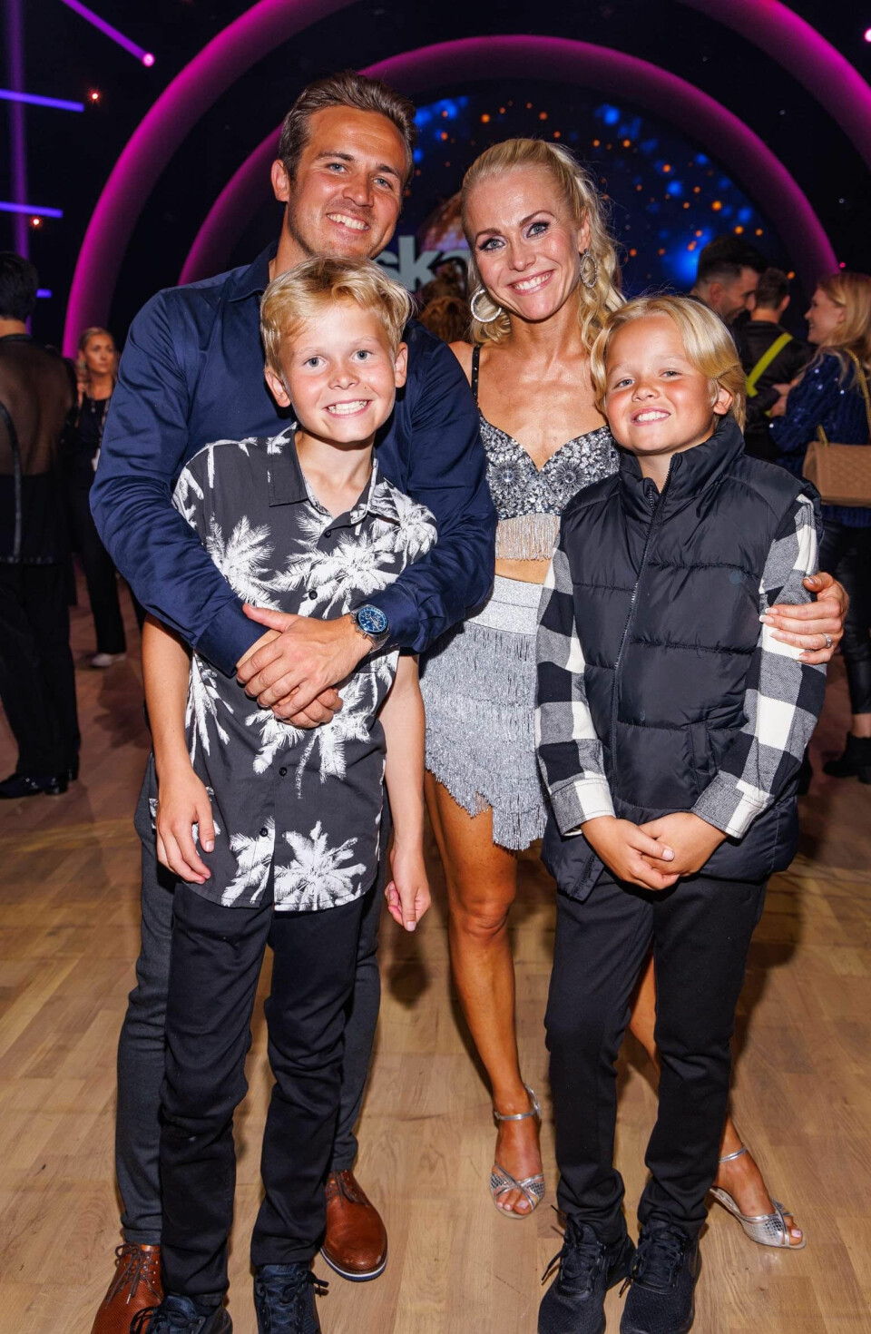 STAS MED PREMIERE: Hele familien fikk være med mamma Gyda på Skal vi danse -premiere.