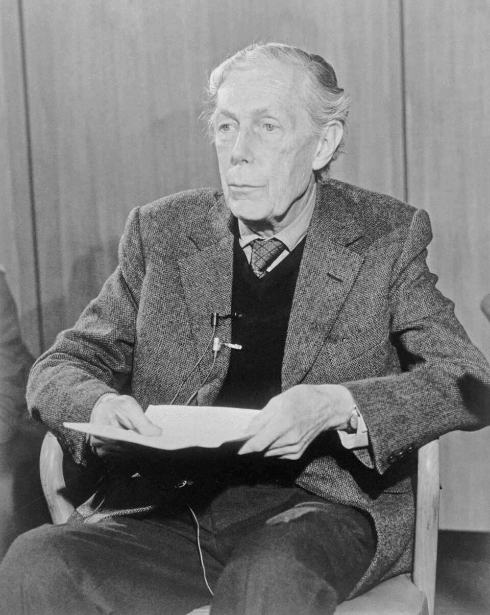 JOBBET HOS DRONNINGEN: Anthony Blunt ble avslørt som spion i 1964, men det ble holdt hemmelig for offentligheten. Det ble gjort kjent først i 1979. At Blunt i mange år hadde jobbet som kunstkurator for kongen og senere dronningen, gjorde avsløringen av ham som spion ekstra delikat.