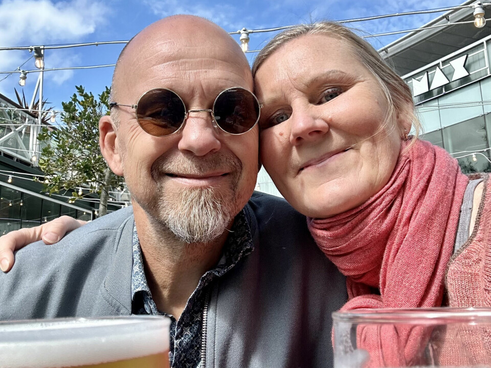 KONA: Steffen har holdt sammen med Nina i 20 år. De jobber begge på Gardermoen, da som nå.