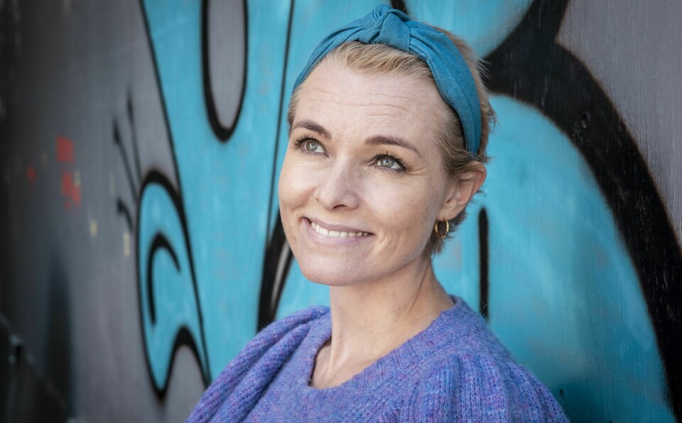 MISTET HÅRET: I september i fjor stilte Henriette opp til intervju i forbindelse med at hun startet podkasten «Livets kamp». Da hadde håret begynt å vokse ut igjen etter cellegiftbehandlingen.
