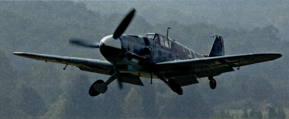 FORSVARTE TIRPITZ: Jagerflyet til Ehrler var en Messerschmitt Bf 109, samme type som denne restaurerte utgaven.
