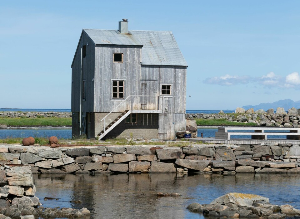 SALTERIET: Bygningens særegne form kommer av at halvparten ble revet for lenge siden for at materialene skulle gjenbrukes i en låve.