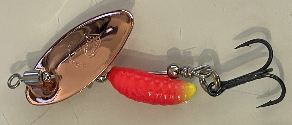 11. Savage Gear Grub spinner #1 3,8gKobberfargetAntall ørret på land: 19Antall sikre napp: 34Antall bonusfangst: 8Pris: 69,-