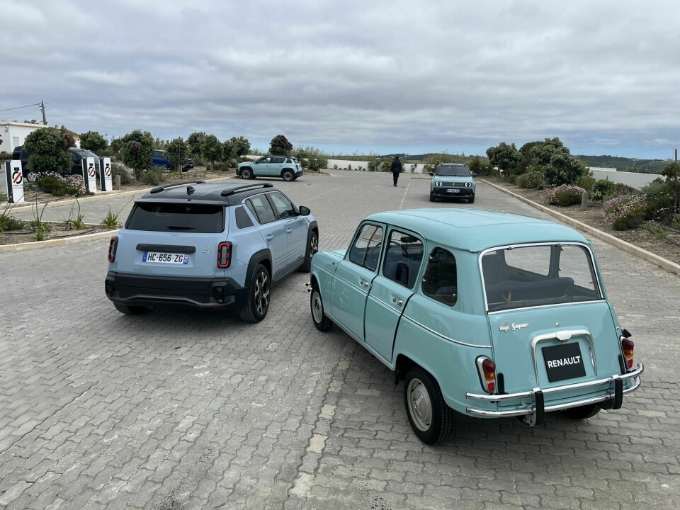 IKONISK MODELL: Renault R4 E-Tech er inspirert av ikoniske Renault 4 som ble produsert fra 1961.