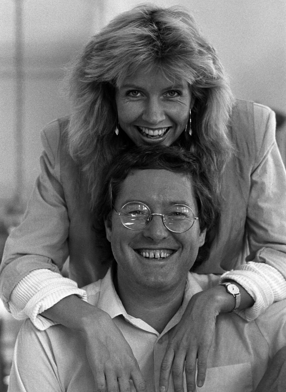 SØT MUSIKK: Hege Schøyen var stor fan av bassisten Arild Andersen da de skumpet borti hverandre på jazzfestivalen i Molde i 1982. Dette bildet er tatt fem år senere.
