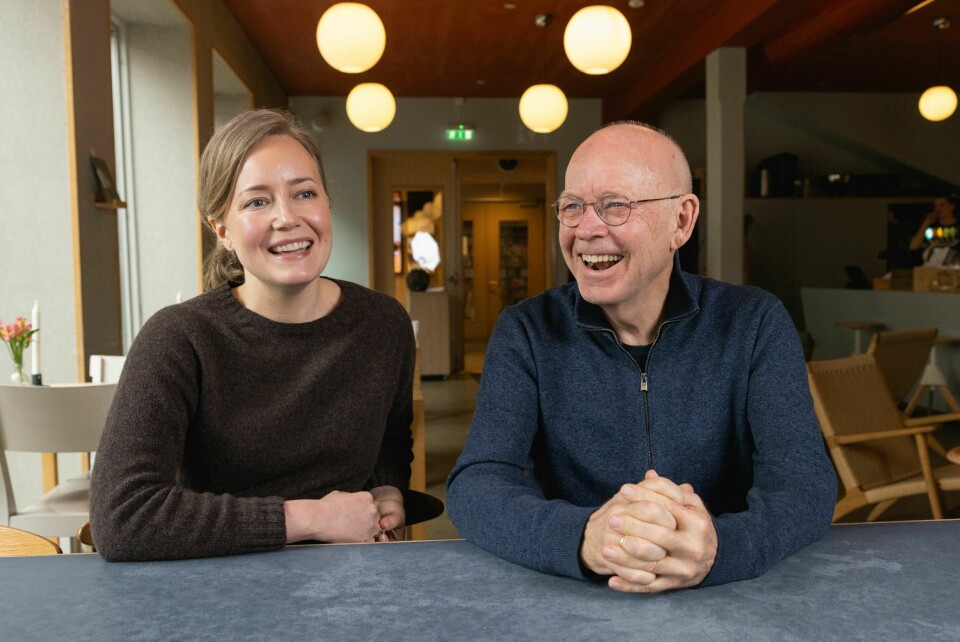 KONSTRUKTIVT: Far og datter har blitt kjent med hverandre på nytt gjennom samarbeidet med podkasten «Generasjon», hvor det handler om å bryte med tabuer rundt aldring.