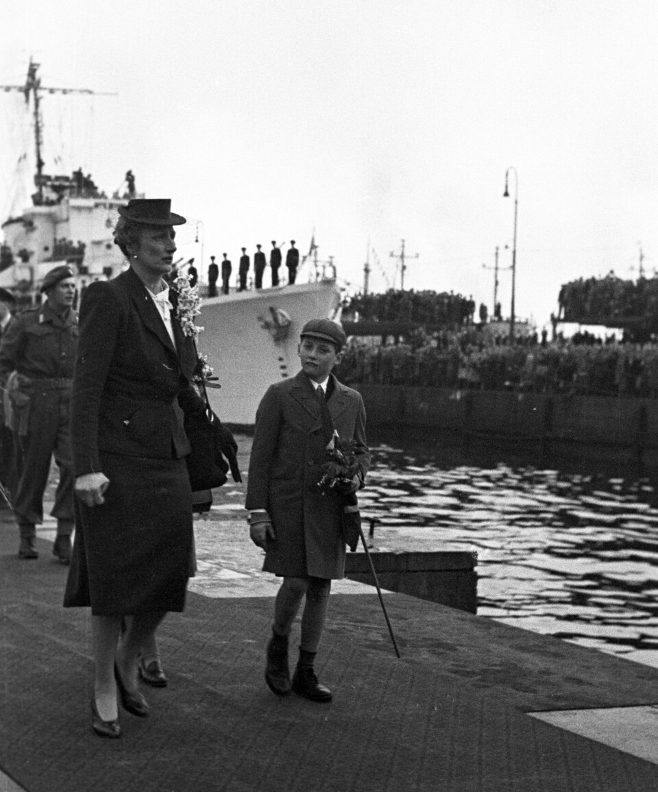 REISTE BORT: Prins Harald følte ikke at han kom hjem til Norge etter andre verdenskrig. Han husket lite av sine tre første år.