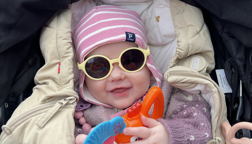 EN STORSJARMØR: Smilet sitter løst, og Ingrid er ei blid og aktiv liten jente. Smilet sitter løst, og Ingrid er ei blid og aktiv liten jente.