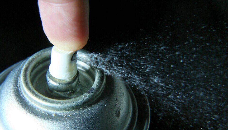 NORSK OPPHAV: Sprayboksen har norsk opphav, men slo ikke an i starten.