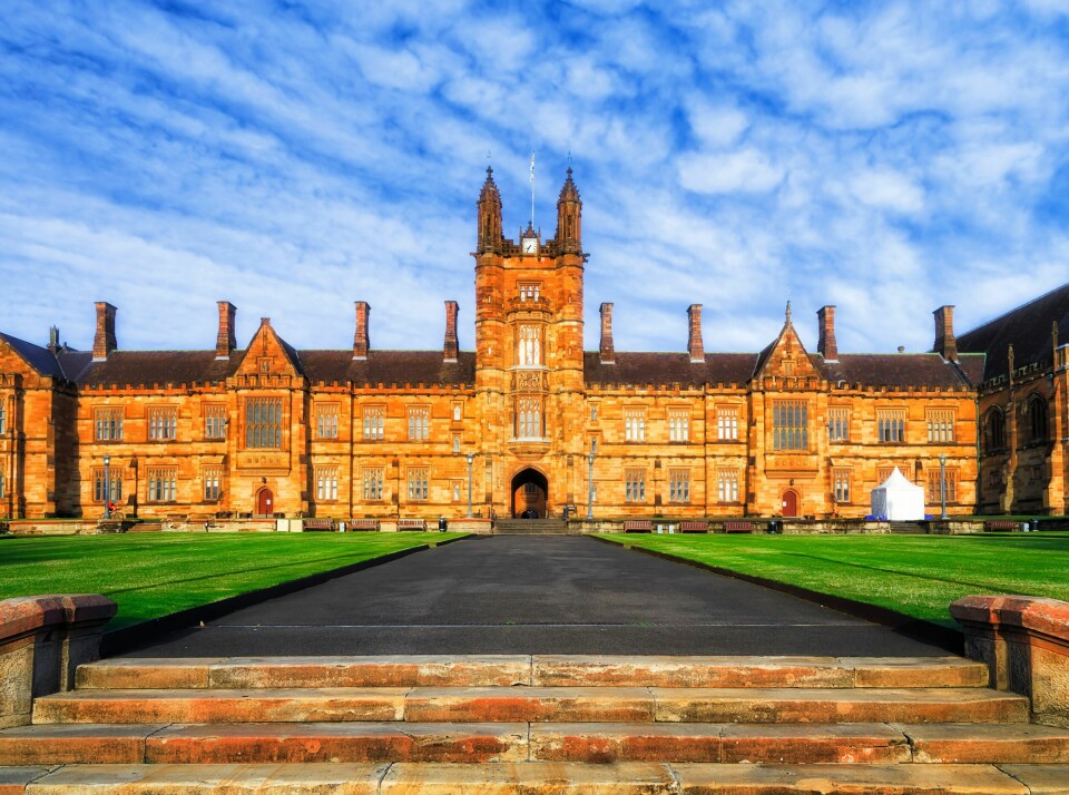 HER SKAL HUN STUDERE: Universitetet i Sydney har et godt renommé og er et veldig populært sted å søke for europeiske studenter.