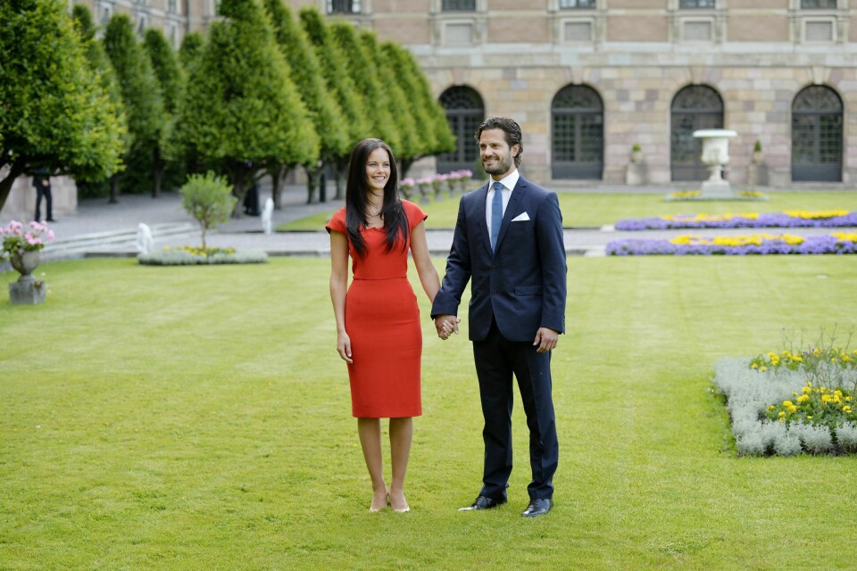FORLOVELSEN: 27. juni 2014 kunngjorde prins Carl Philip at han hadde fridd til Sofia Hellqvist, og fått ja.