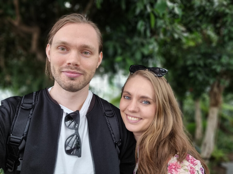PAR I HJERTER: Linda bor sammen med Kenneth Apeland (28). De har vært et par siden 2019.