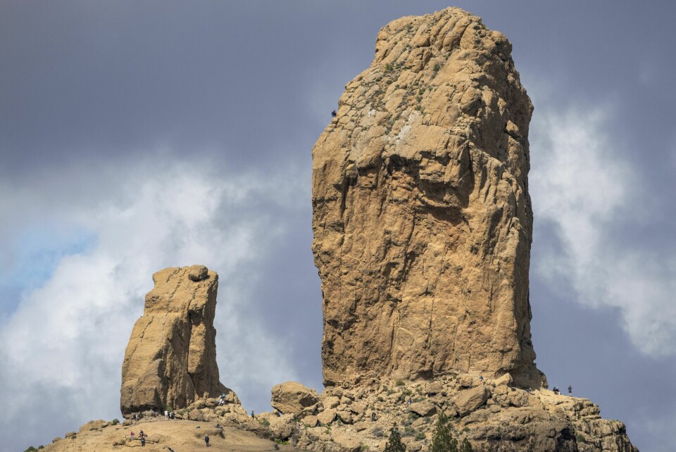 KLIPPE: Roque Nublo er en 80 meter høy vulkansk klippe som ligger 1813 meter over havet.