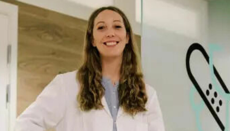 LEGE: Anne Marte Ladim ved Dr. Dropin.