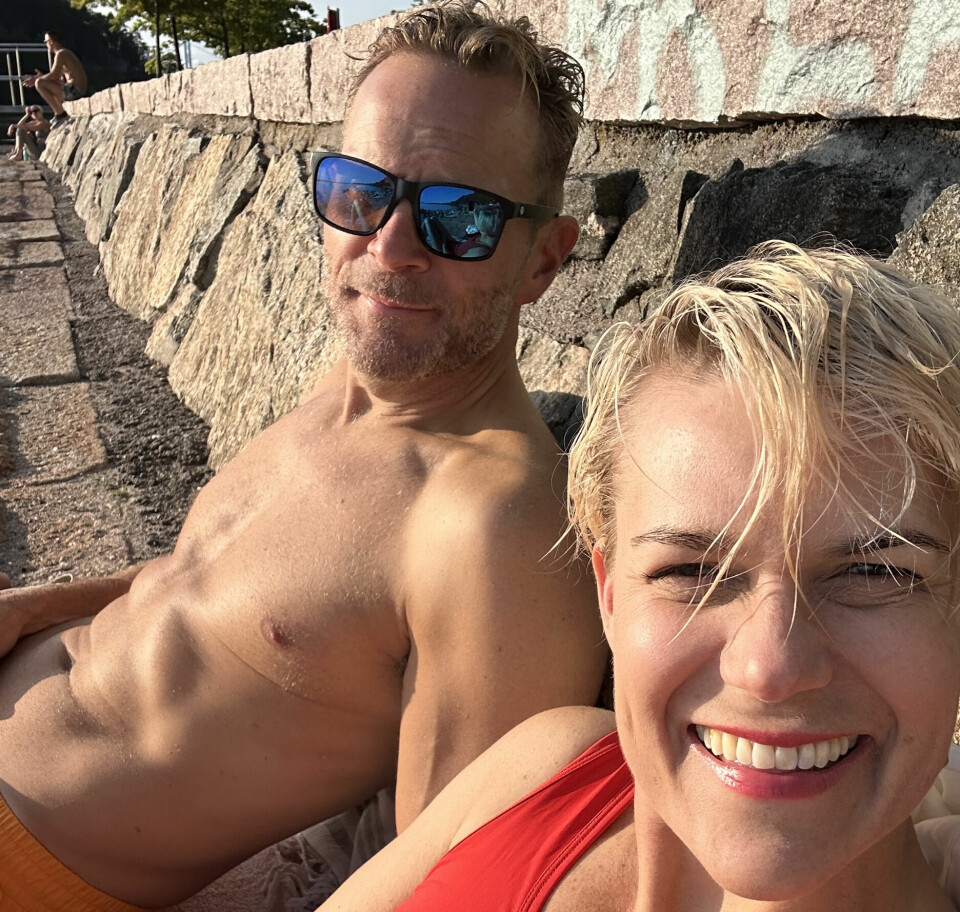 BADENYMFER: Sigrid fant i 2023 lykken med skipsarkitekten Annar Ruud-Johansen.