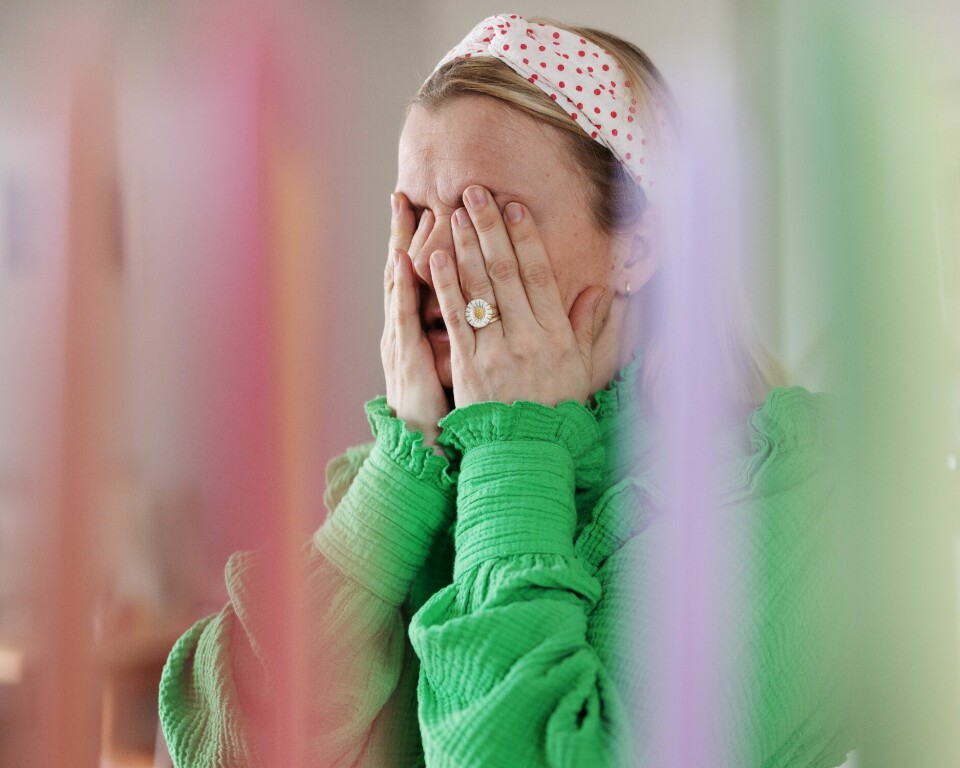 FØLELSESMENNESKE: Latteren er aldri langt unna hos Ingrid Gjessing Linhave. Heller ikke tårene.