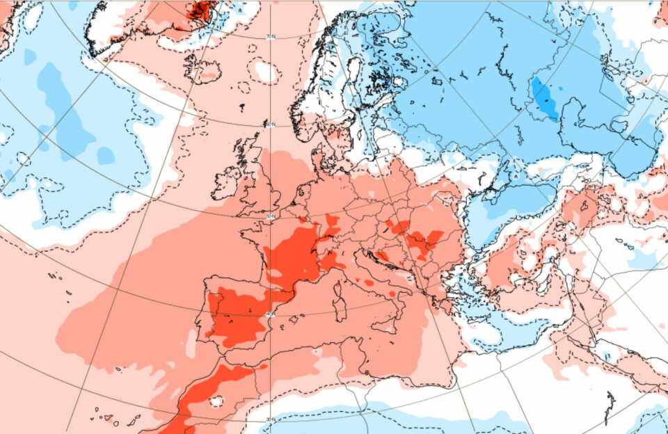 START PÅ JULI: Prognose for første uke i juli fra ECMWF