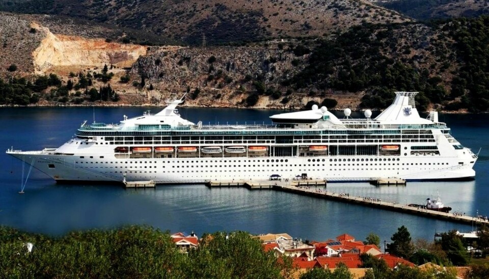 HOLDER KOKEN: «Rhapsody of the Seas» er fortsatt i drift. Her er hun i Kefalonia i Hellas i 2018.