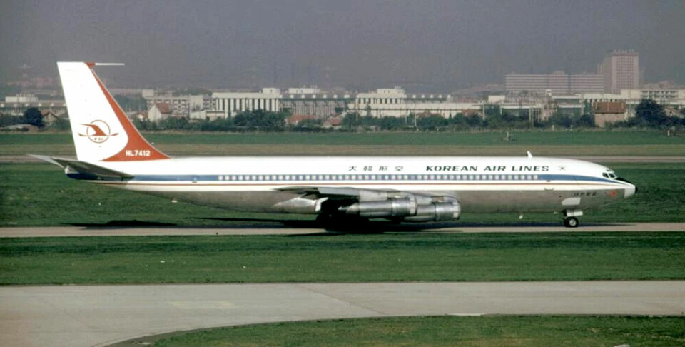SIVILT PASSASJERFLY: Det var et Boeing 707-fly av denne typen ble skutt ned av sovjetiske jagerfly.