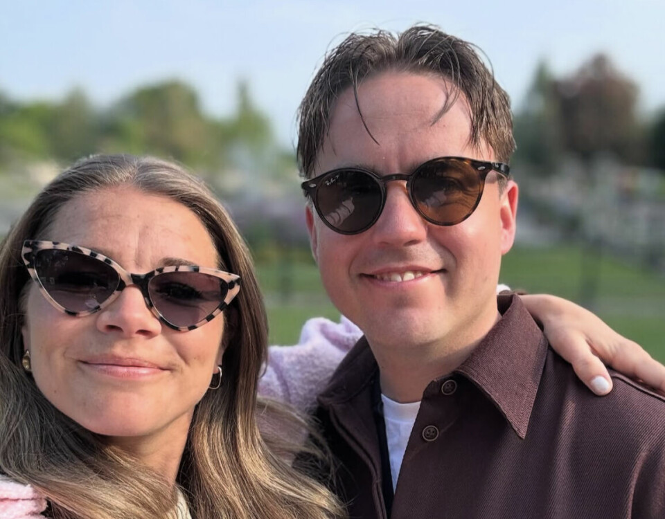 ROSTIL PAPPA: Andrine er samboer med NRK-profil Markus Neby, som hun tror kommer til å bli en fantastisk – og morsom – pappa.