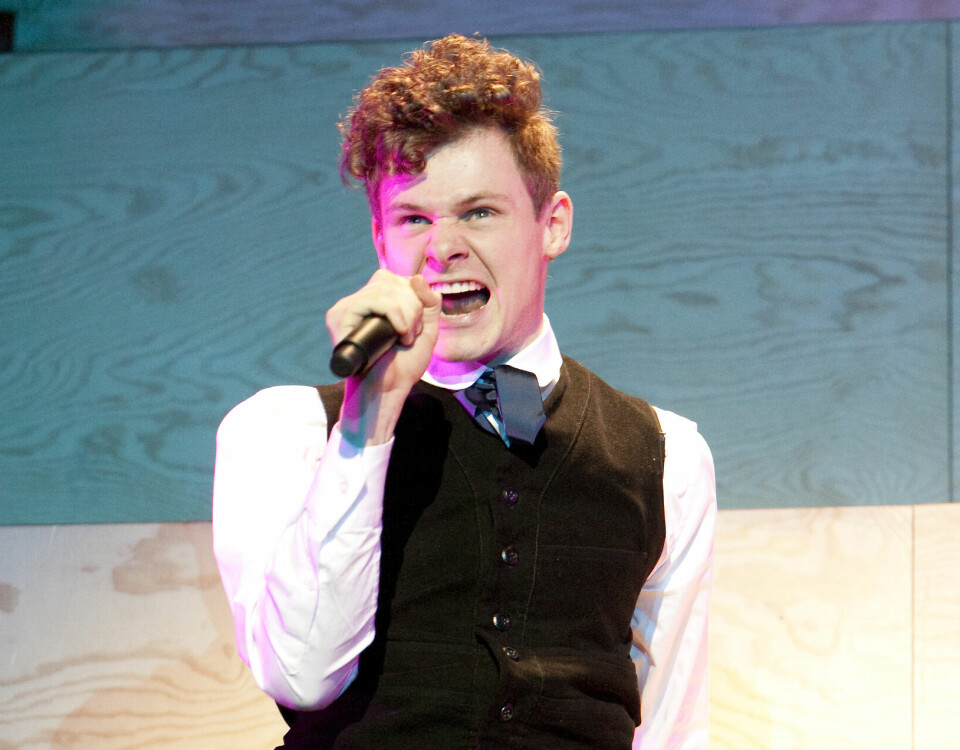 DEBUT: Espen fikk sitt første profesjonelle oppdrag i musikalen «Spring awakening» i 2010. Her fra debuten.