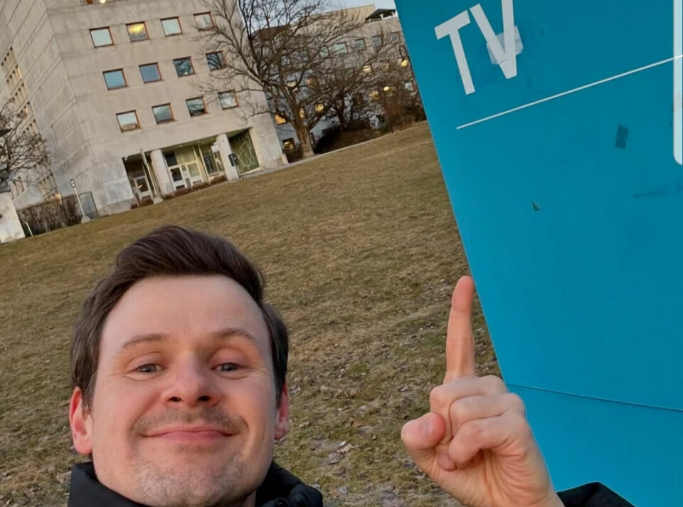 PÅ MARIENLYST: En livslang drøm gikk i oppfyllelse da Espen fikk jobb som kanalvert i NRK.