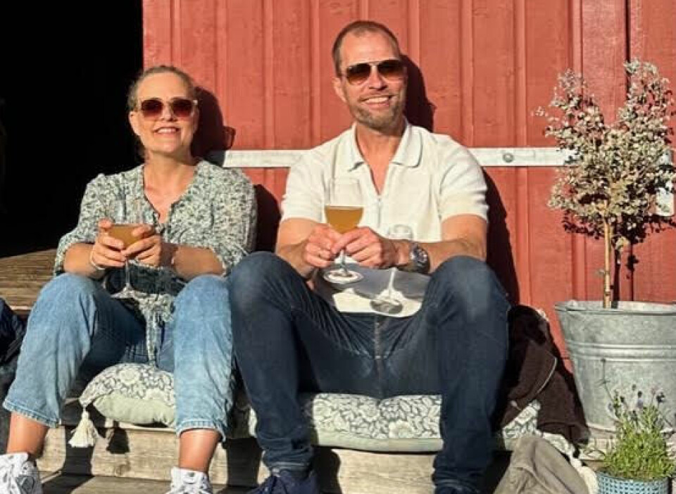 PANGSTART: Det var Rune som falt først for Henriette – bokstavelig talt. Han veltet på sykkel i en trikkeskinne, hun kom løpende til for å hjelpe. Her fotografert på Hvasser utenfor Tønsberg.