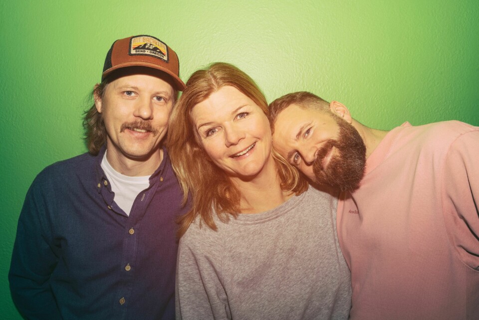 PODKASTTRIO: Den populære podkasten «Lindmo og Co» ledes av Anne Lindmo, Halvor Haugen og Rune Norum Engelsøy.