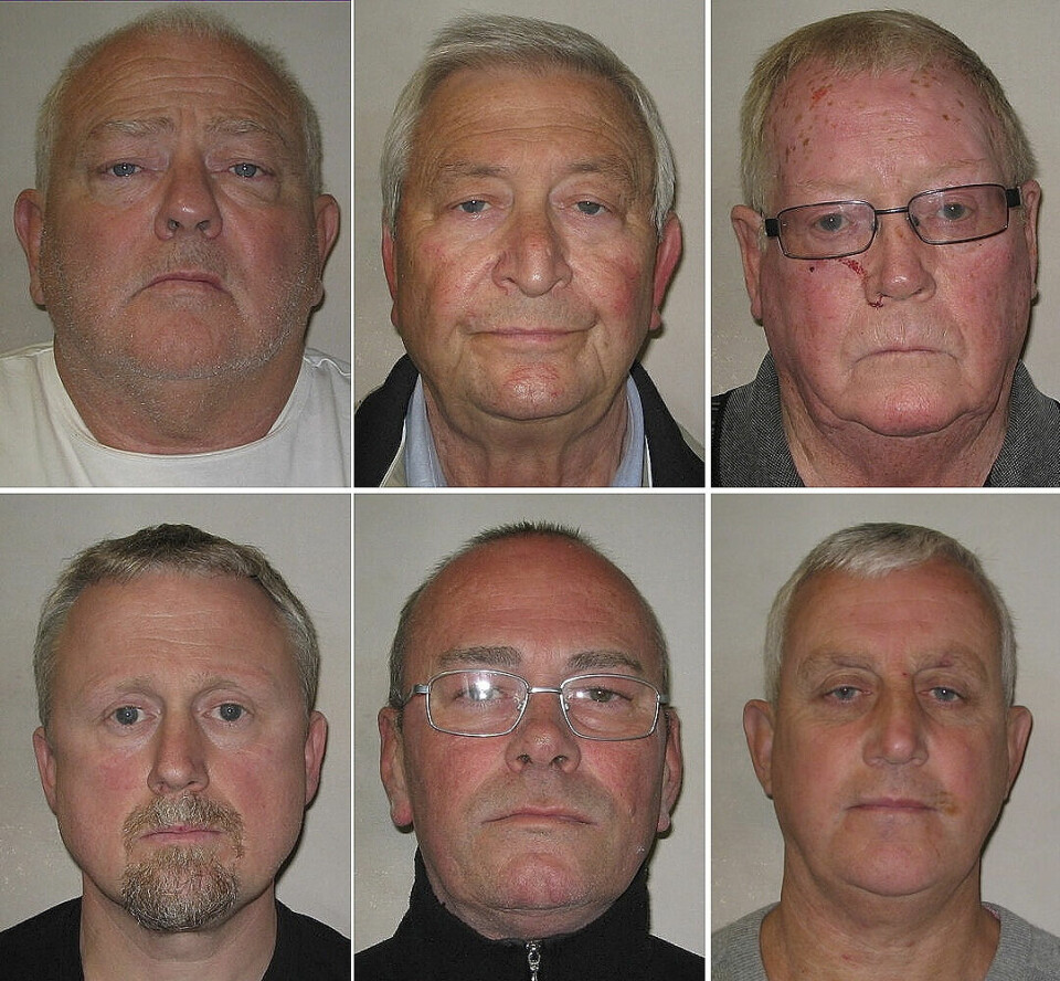 AVSLØRT: Fra venstre øverst: William Lincoln, Terry Perkins, John Collins, Huge Doyle, Carl Wood og Daniel Jones.