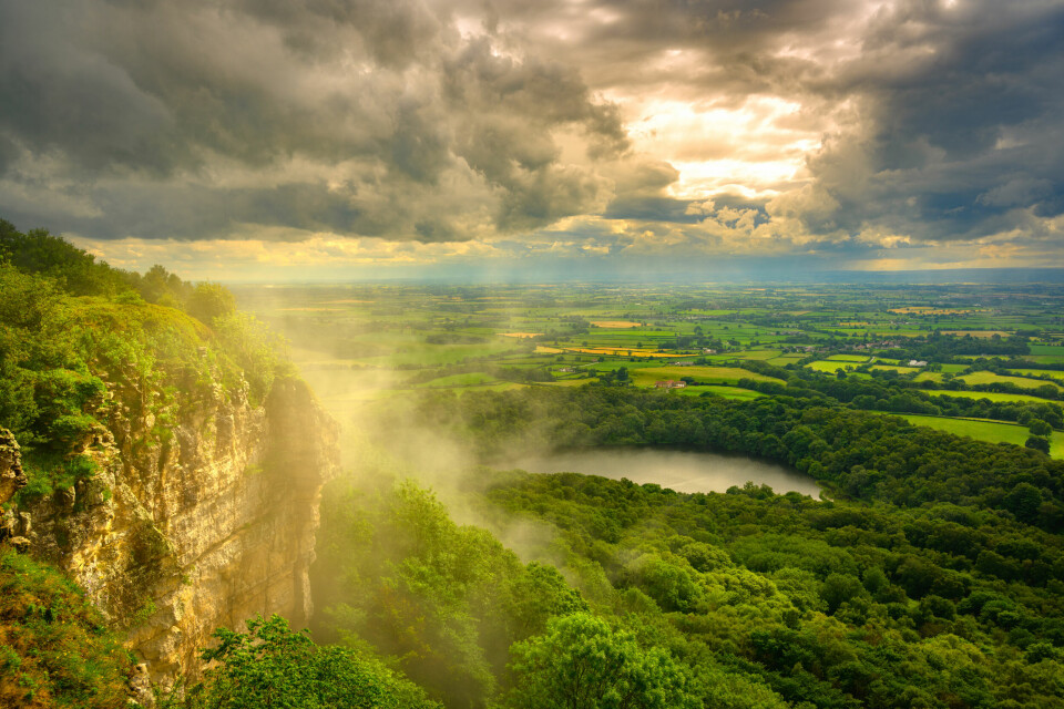 MORGENDISEN LETTER: «The finest view in England», sa Alf Wight om favorittutsikten sin fra åsen Sutton Bank. Stedet lå ikke langt fra hjemmet i Thirsk, og hit gikk han ofte på tur med hundene sine.