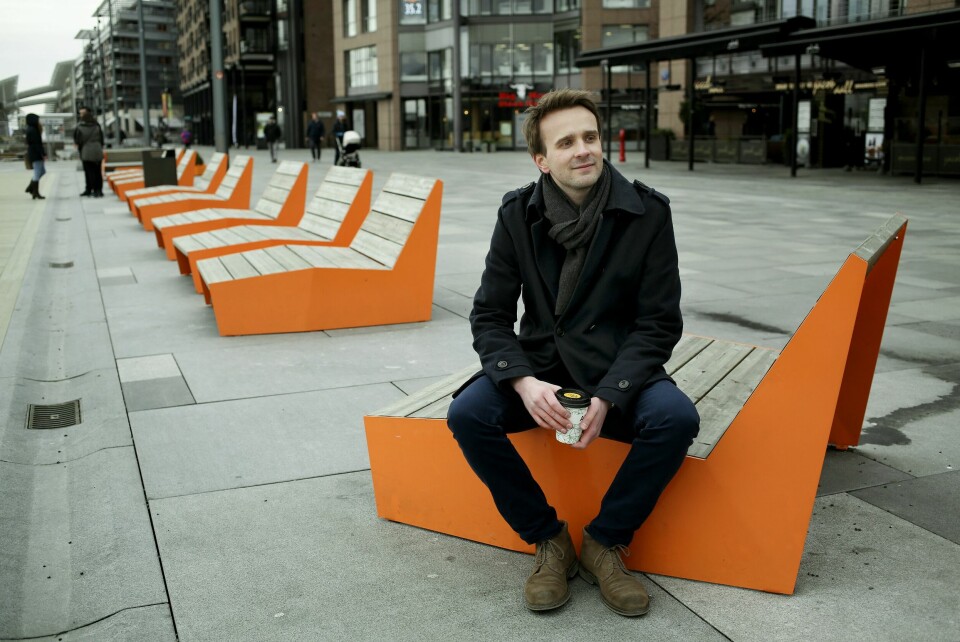 MØBELSJEF: Som sjef for møbelprodusenten Vestre AS var det Jan Christian som sto bak sittebenkene på Aker Brygge, og i 2016 håpet han å sette spor med bærekraftige utemøbler i flere europeiske storbyer.