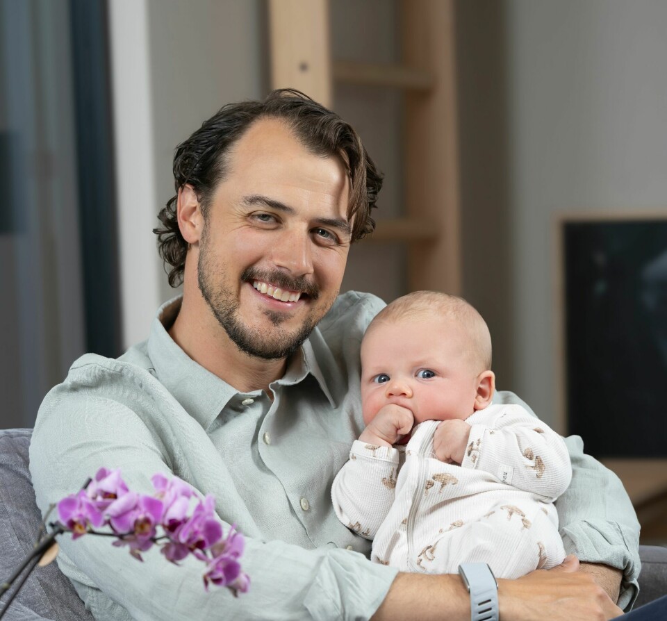 STOLT PAPPA: Stian nyter tiden sammen med barna når han kan. Han er også travelt opptatt med egen osteopatpraksis.
