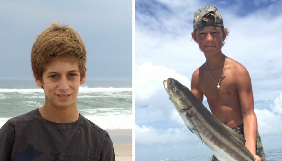 FORSVANT: Tenåringene Perry Cohen (t.v.) og Austin Stephanos, begge 14, ble sist sett i Florida 25. juli 2015 da de fylte opp båten sin med drivstoff før de dro ut på fisketur. På forhånd hadde de snakket om å kjøre over til Bahamas, en tur på et par-tre timer. Guttene ble isteden to av mange ofre for området som har fått kallenavnet «Dødens triangel».
