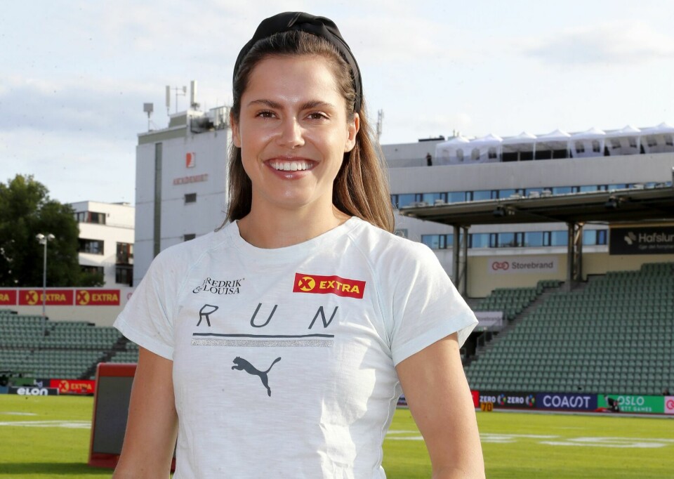 KLAR FOR NY SESONG: Her og Nå møtte den blide og opplagte friidrettsutøveren under Bislett Games i juni.
